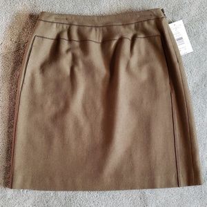NWT Harve Benard olive green wool skirt